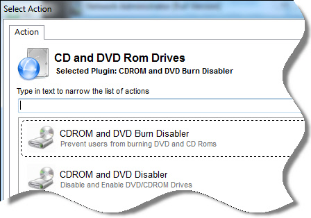 Disable CDROM DVD Burning